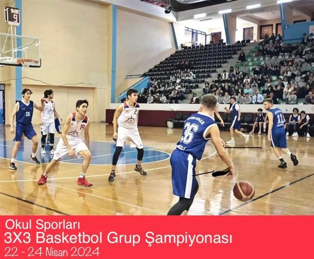Denizli ev sahipliğinde Okul Sporları 3x3 Basketbol Grup Müsabakaları düzenleniyor