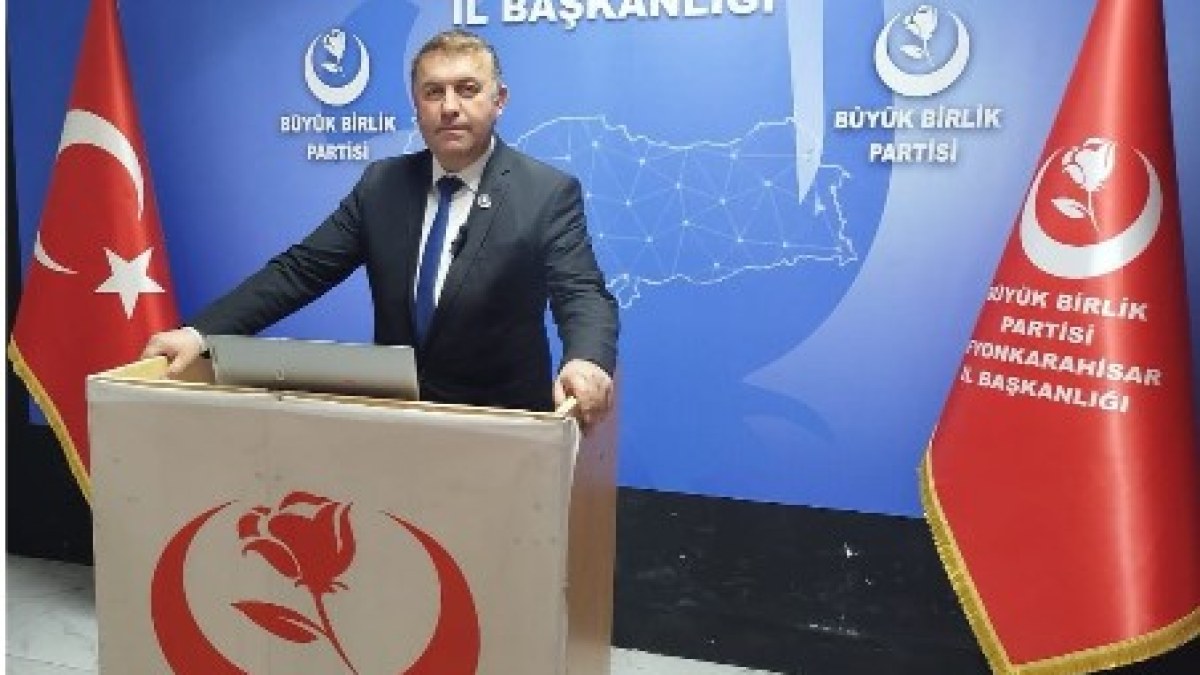 Büyük Birlik Partisi Afyonkarahisar İl Başkanı süleyman çağlar, saldırıya uğrayan Sumud Filosu için tepki gösterdi.