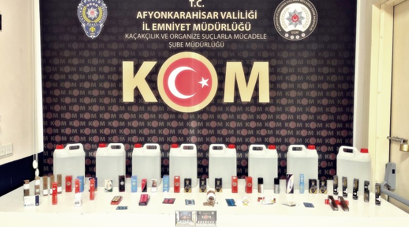 Afyonkarahisar İl Emniyet Müdürlüğü’nden Kaçakçılıkla Mücadele Operasyonu