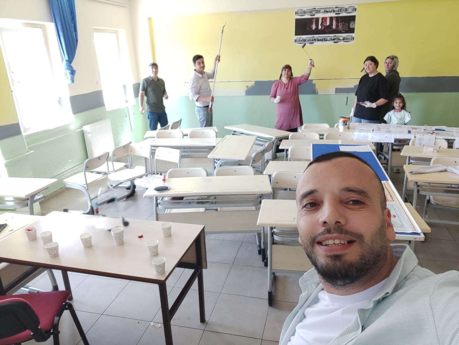 Şehit Murat Saraç İlkokulu işbirliğiyle Güzelleşti!