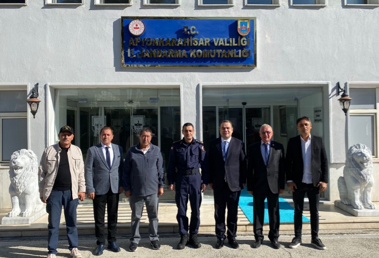 AFYON GAZETECİLER CEMİYETİ’NDEN İL JANDARMA ALAY  KOMUTANI’NA ZİYARET