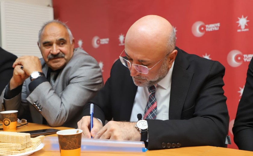 İL BAŞKANI ŞAHİN BAYAT’TA TEŞKİLATLA BİR ARAYA GELDİ