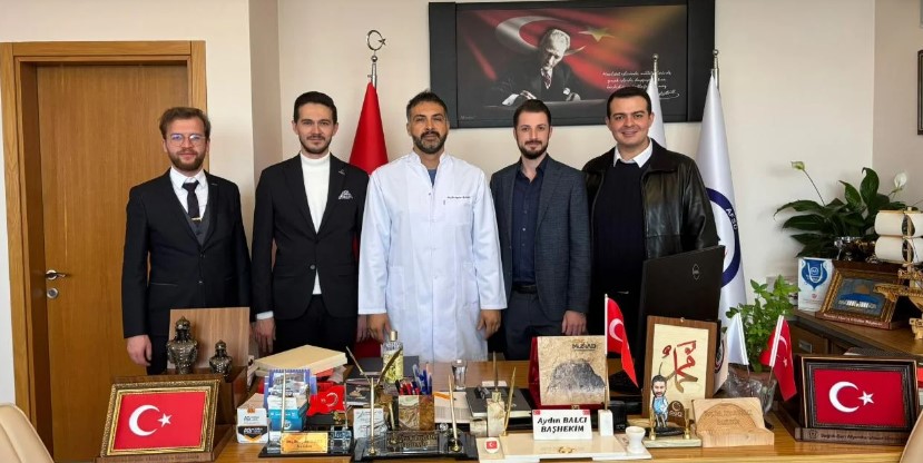 Genç MÜSAD 'tan AFSÜ Başhekimi Doç. Dr. Aydın Balcı’ya hayırlı olsun ziyaret.