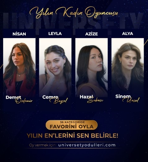 79 ÜNİVERSİTEDEN ONBİNLERCE GENÇ YILIN KADIN OYUNCUSUNU SEÇİYOR!