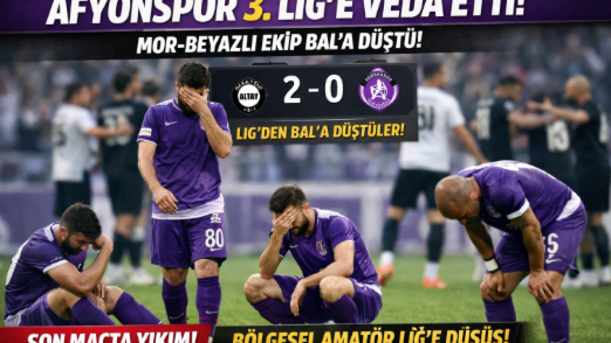 AFYONSPOR 3. LİG’E VEDA ETTİ