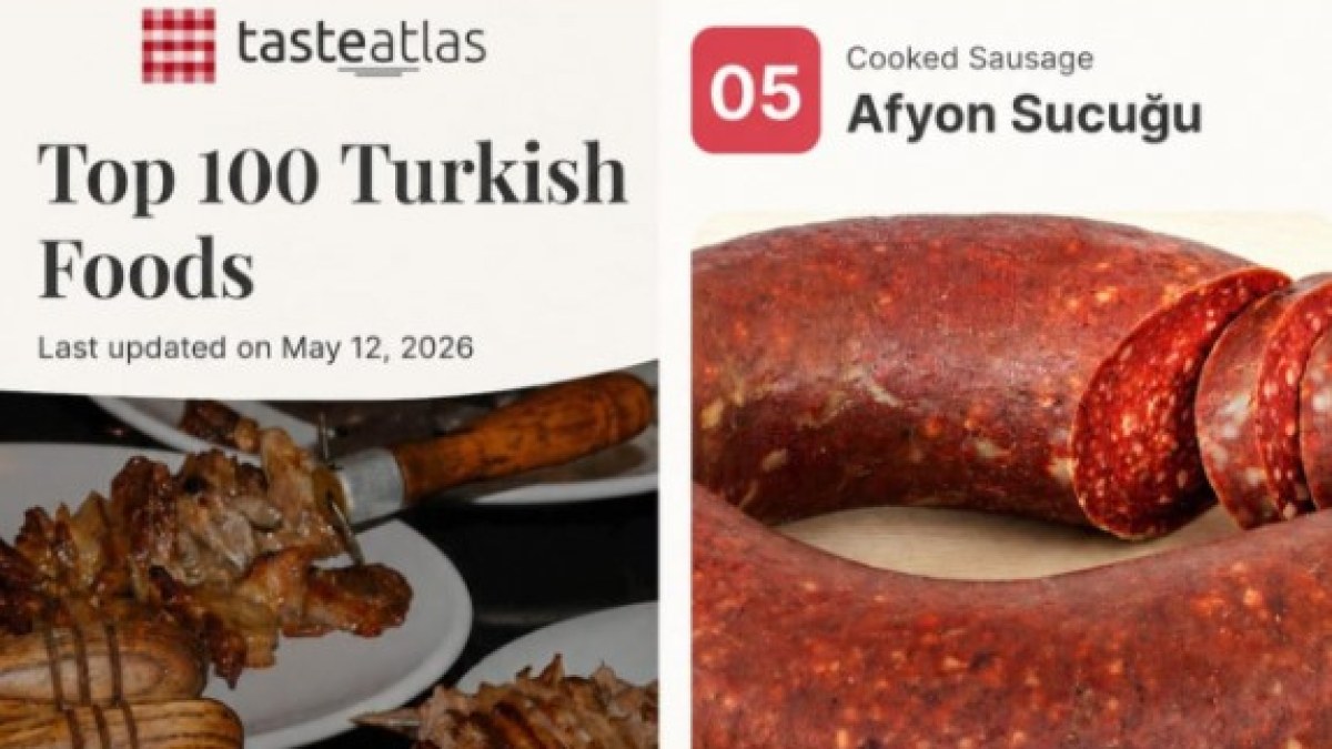 Afyon Sucuğu Türkiye’nin En İyi Lezzetleri Listesinde Dereceye Girdi.