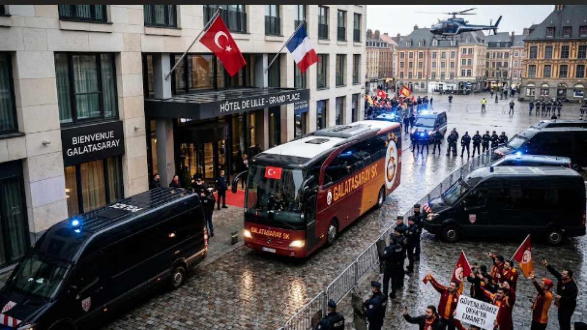 Lille Deplasmanı Öncesi Sıcak Gelişme: Galatasaray Kafilesine Fransa'da Olağanüstü Koruma