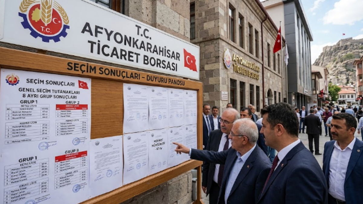 Afyon Borsa Seçimlerinde Resmi Tutanaklar Asıldı! Meclis Dağılımı Nasıl Oluştu?