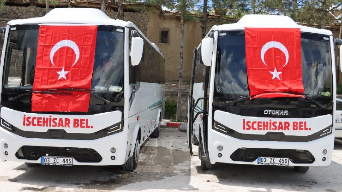İscehisar Belediyesi Toplu Taşıma Filosuna 2 Araç Kattı