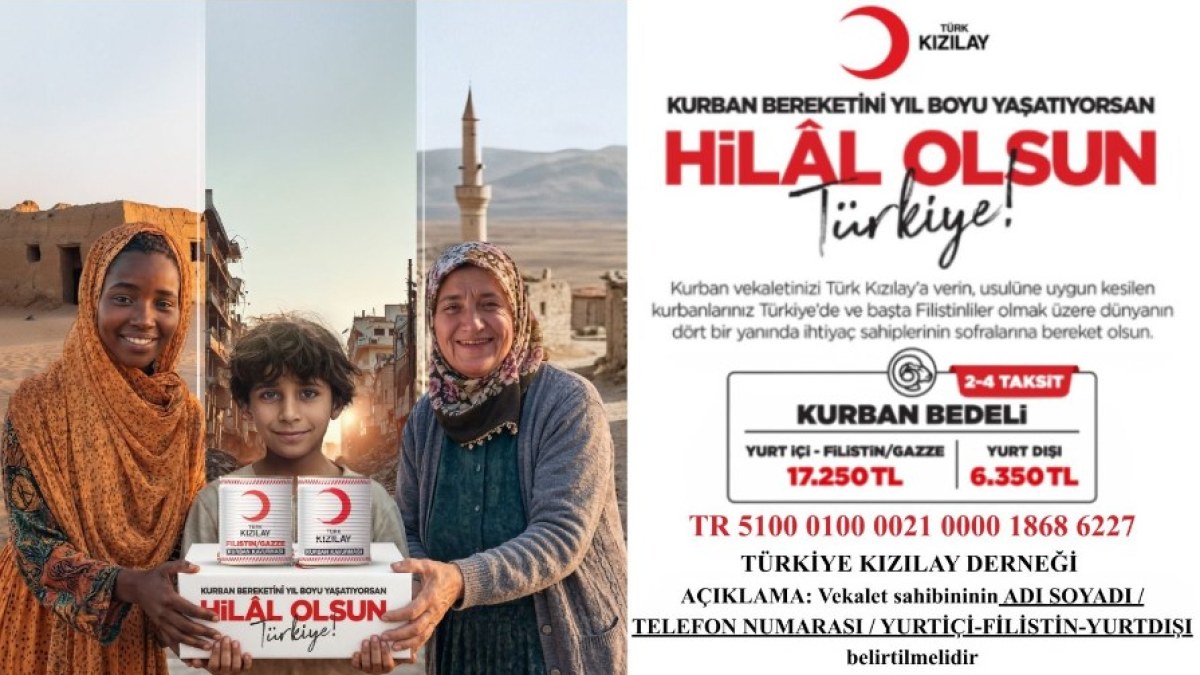 KIZILAY’IN 2026 VEKALETLE KURBAN KESİM KAMPANYASI BAŞLADI