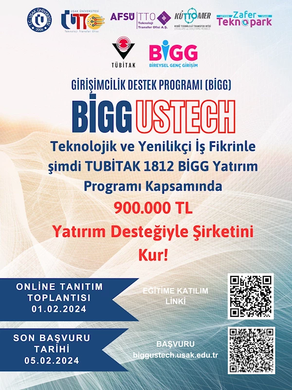 TÜBİTAK BiGG Fonu, 2024-1 çağrısıyla yenilikçi girişimlere büyük yatırım fırsatı sunuyor.