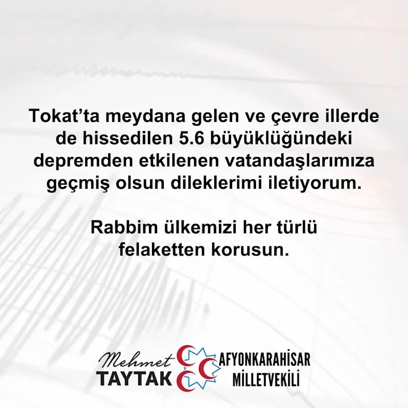 Milletvekili Mehmet Taytak, Tokat