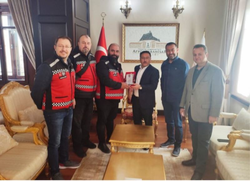 Zafer Motosiklet Kulübü Dernegi’nden Vali Çiçek’e ziyaret